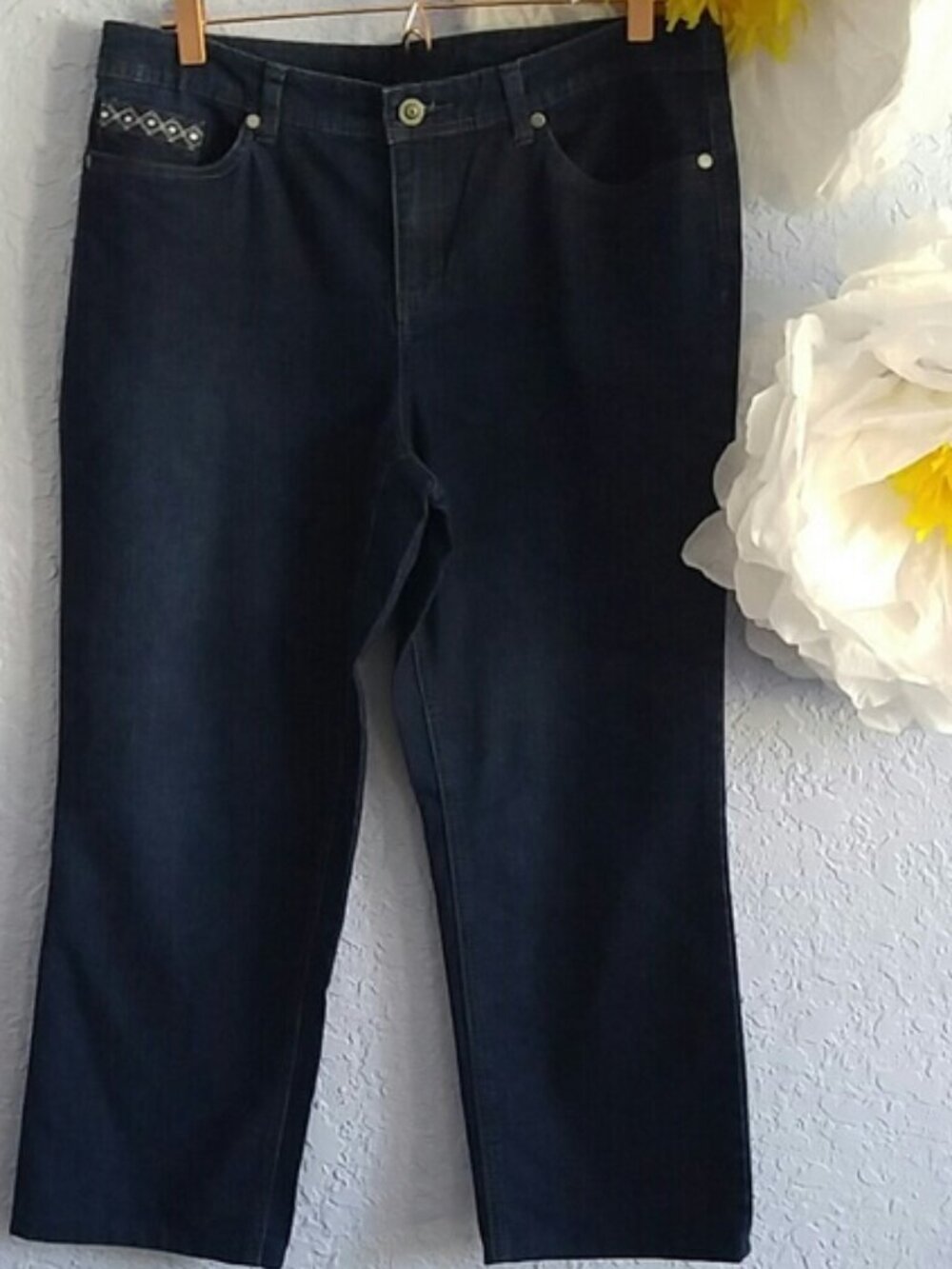 Christopher & Banks SZ 12 Dark Denim Bootcut Jean